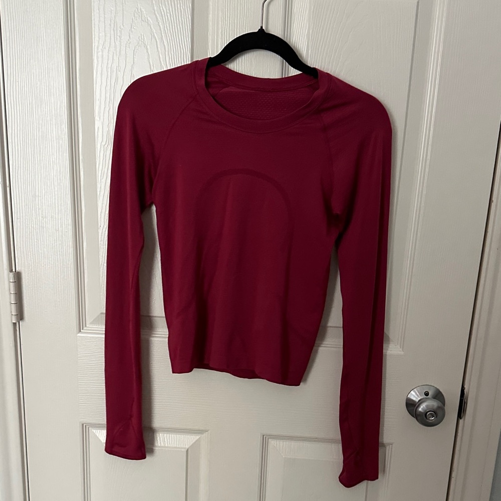 Women's Long Sleeve Red Top